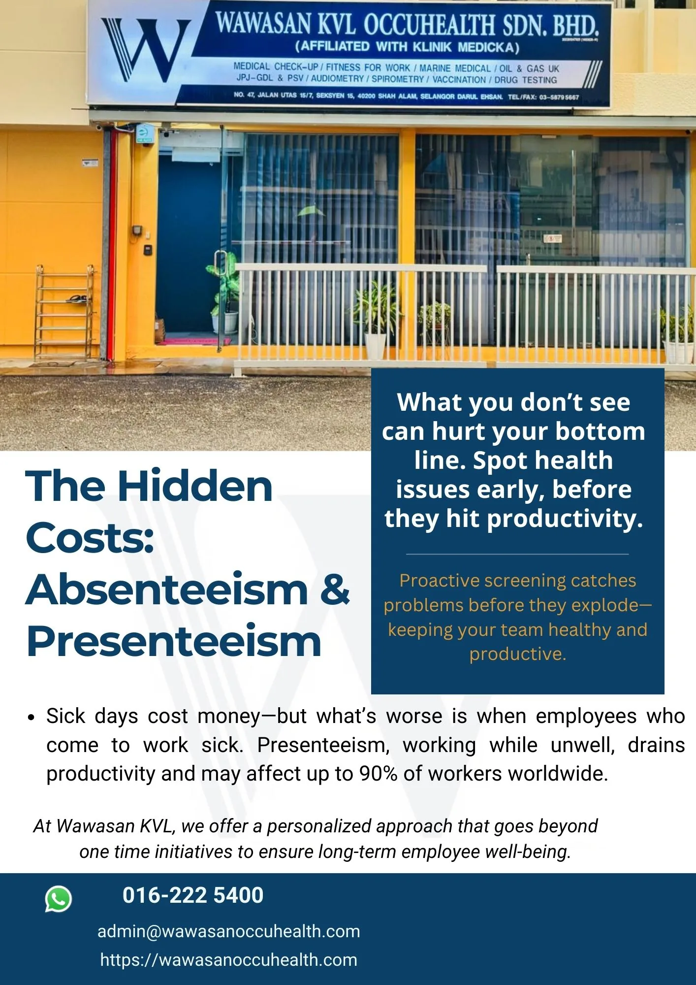 Absenteeism and presenteeism in the workplace