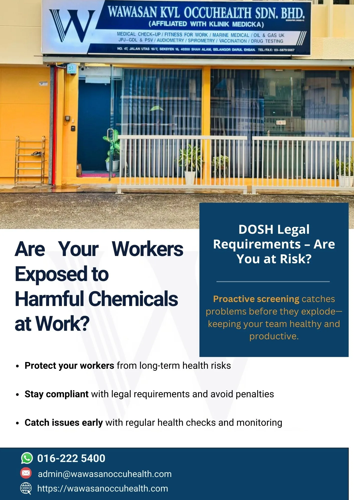 Medical surveillance for workers exposed to hazardous chemicals